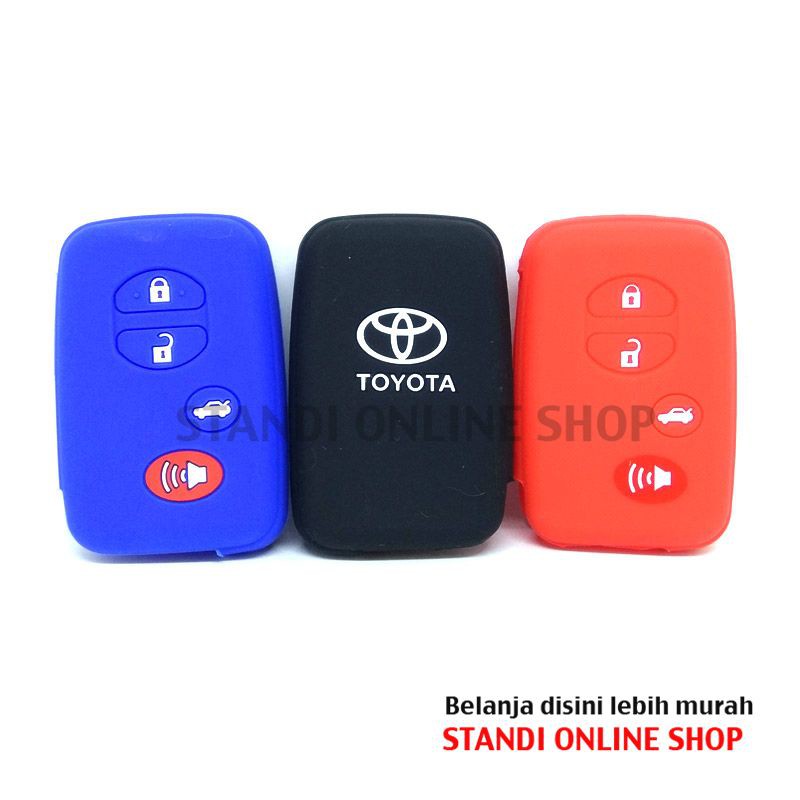 Kondom Kunci Silikon Remote Keyshirt Toyota New Camry 4 Tombol