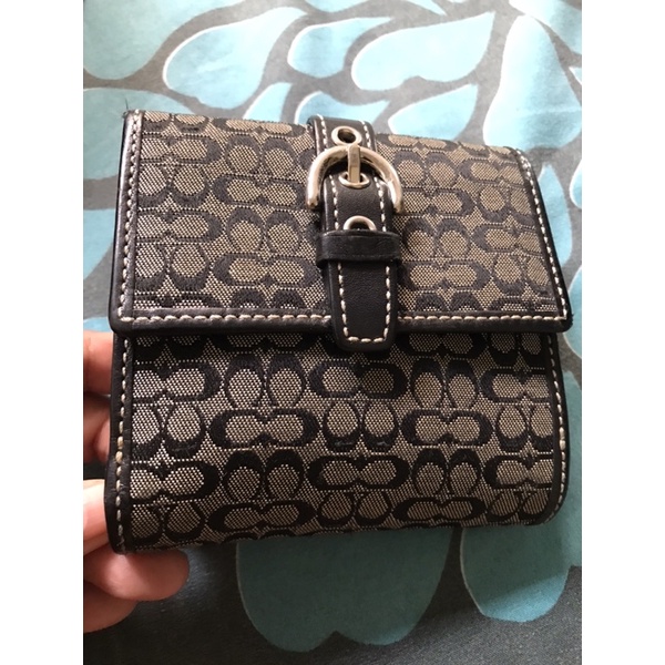 Preloved Coach Wallet Signature authentic