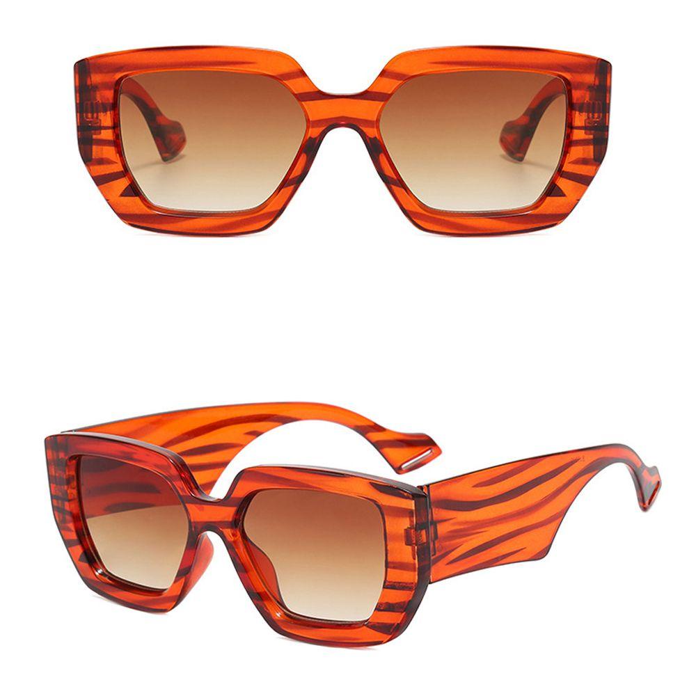 Mxbeauty Kacamata Persegi Travel Vintage Vision Care Wide Temples UV400 Wanita Eyewear