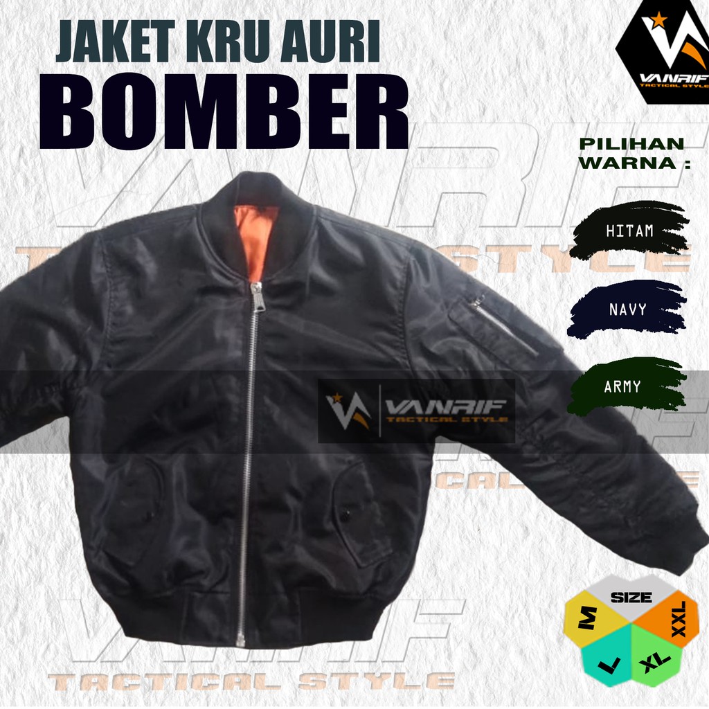 Jaket BOMBER KRU AURI | Jaket Auri | Jaket KRUT | Jaket Bomber | Jaket BOMBER JOKOWI