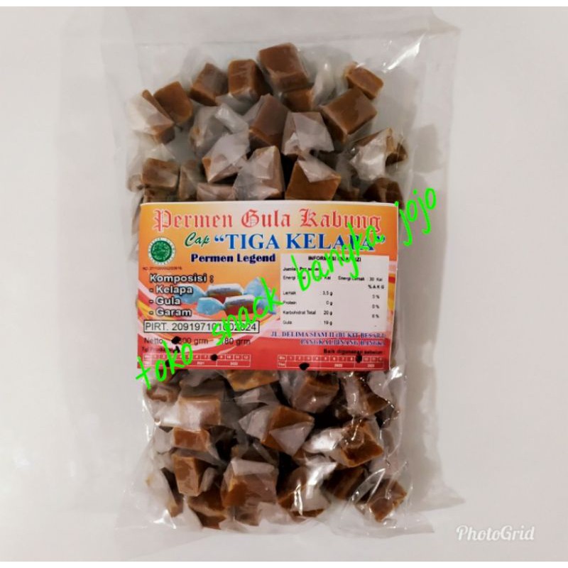 

Permen Gula Kabung Tiga Kelapa Khas Bangka 250 gr oleh oleh khas bangka dari toko snack bangka jojo