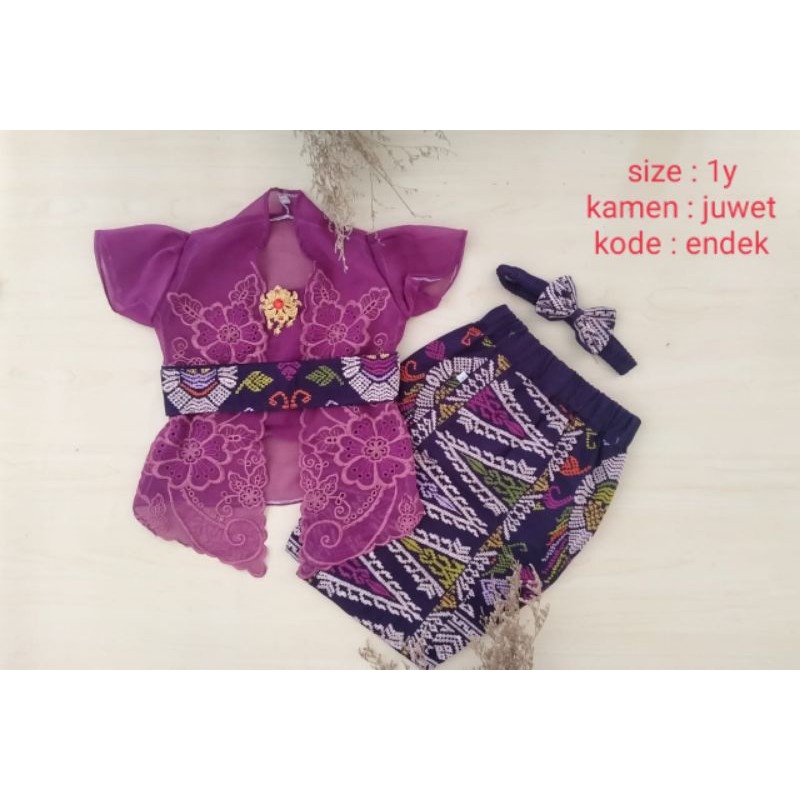 Set Kebaya Kamen Obi Anak / Busana adat Bali