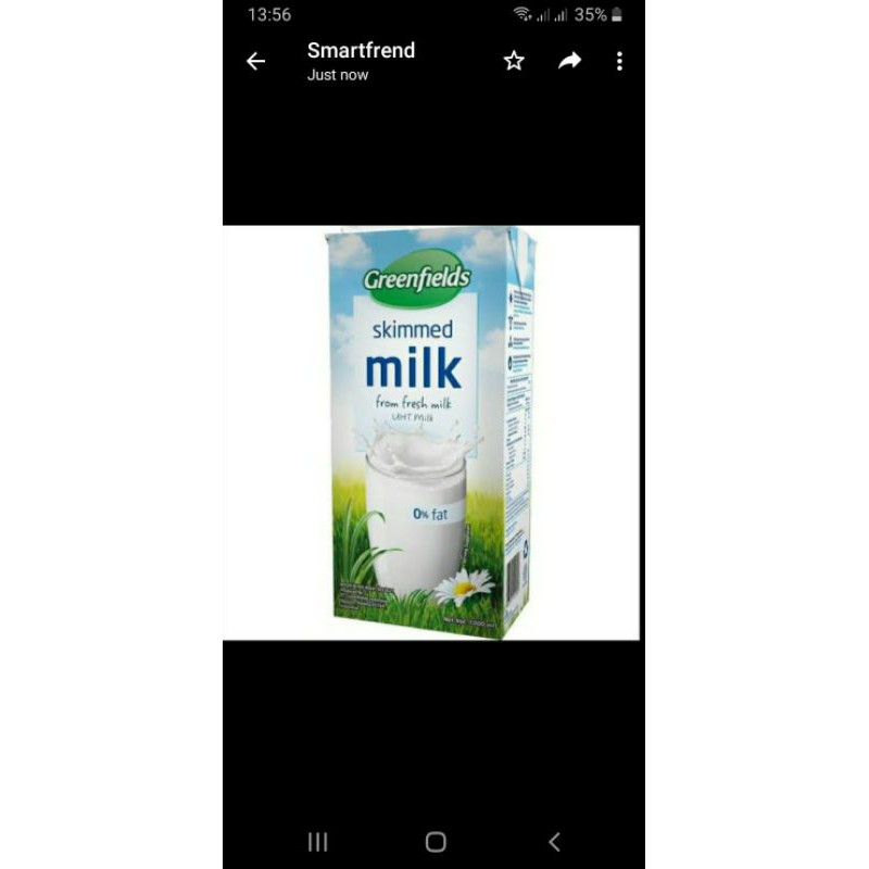 Jual Susu Greenfield Skimmed Milk UHT 1 ltr | Shopee Indonesia