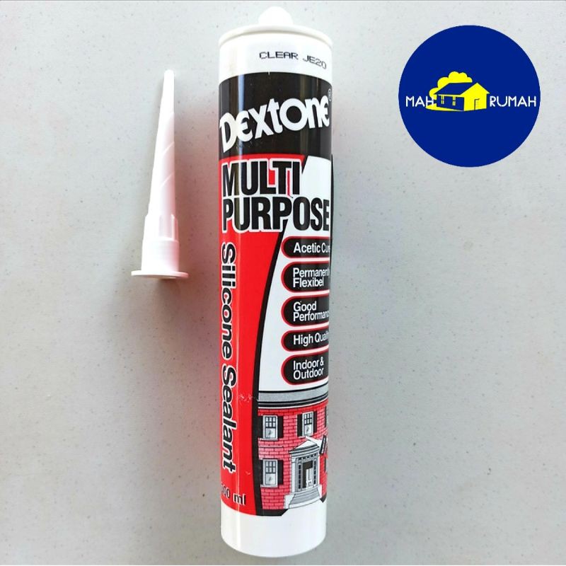 Lem BOTOL SILICONE SEALANT Silikon Serbaguna 300ml - DEXTONE