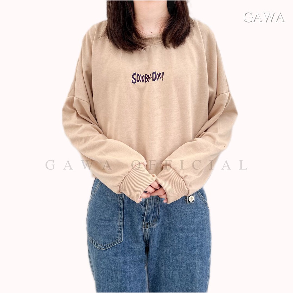 SWEATER CROP SCOOBY DOO WANITA GAWAOFFICIAL