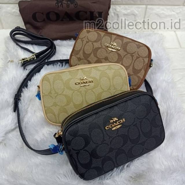 Tas COACH Convertible Belt bag in Quilted Signature Canvas SUPER PREMIUM QUALITY