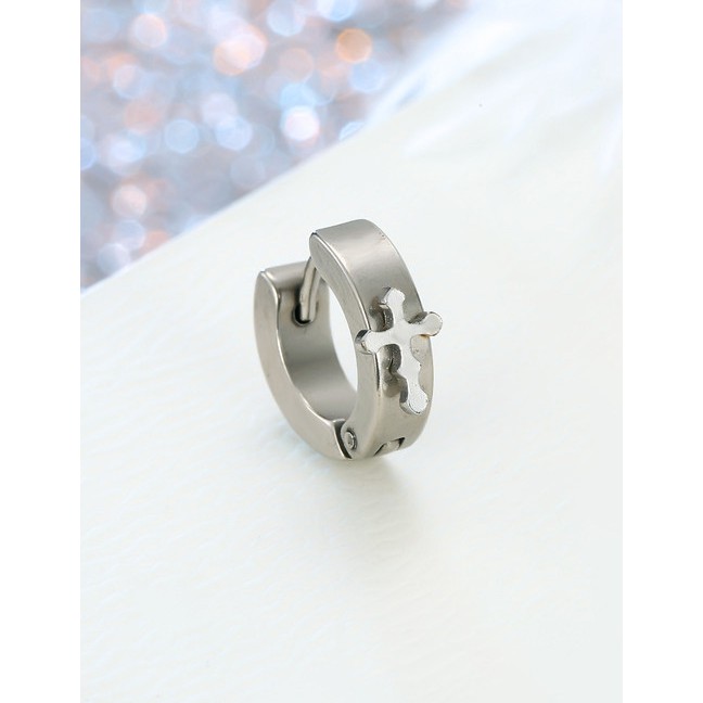 LRC Anting Tusuk Fashion Silver Stainless Steel Earring F66562