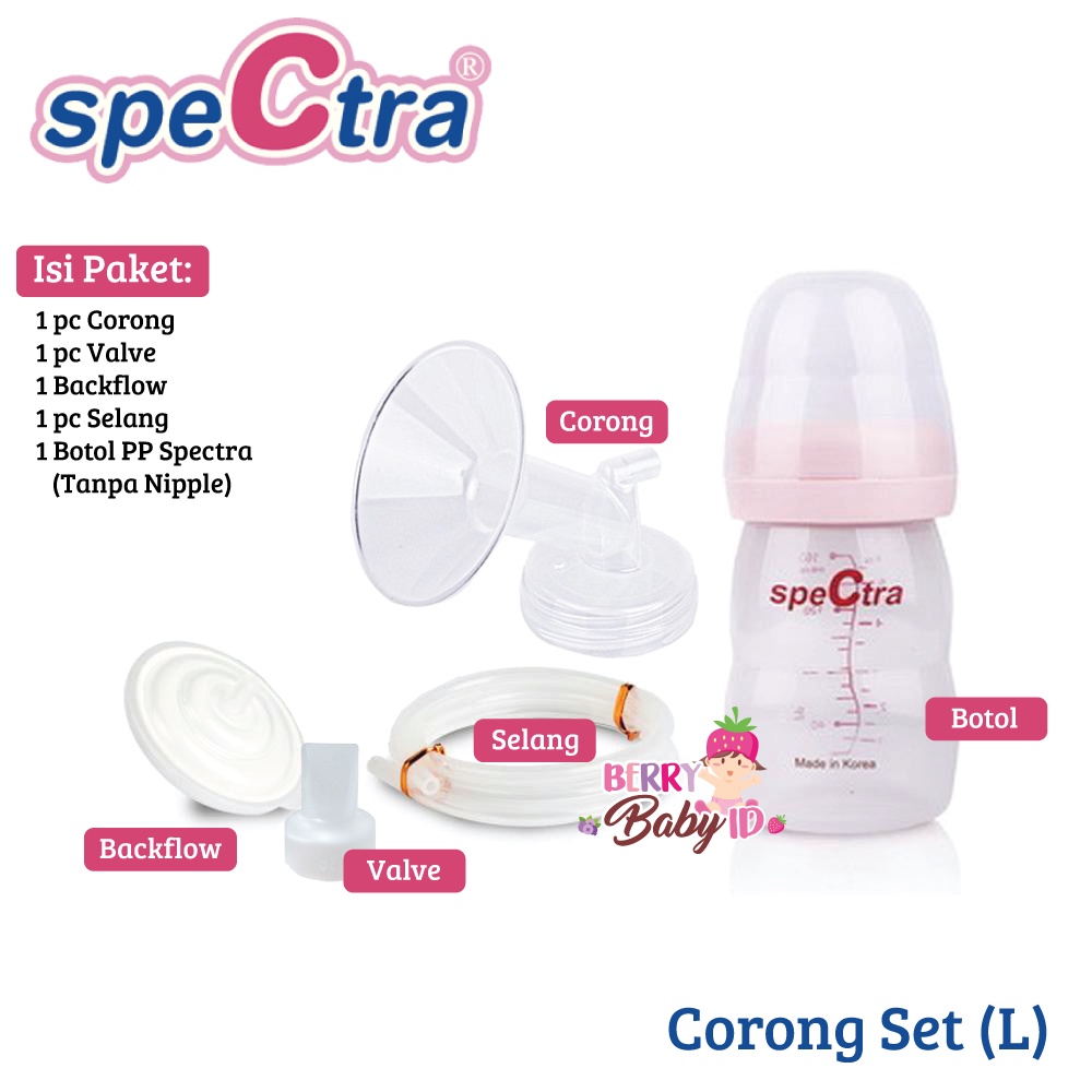 Spectra Set Corong Plus Botol Wide Neck Corong Set Pompa ASI SPR008 Berry Mart