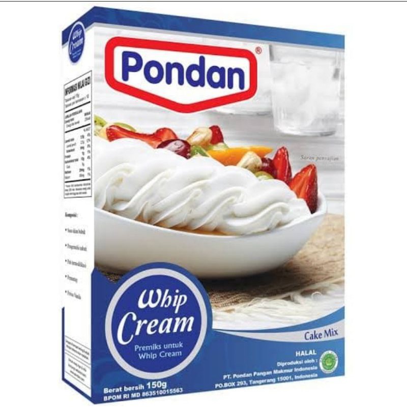 

PONDAN WHIP - Whipping CREAM 150 GR