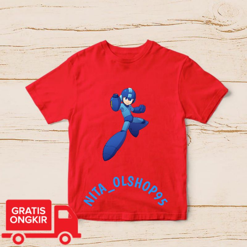 baju anak megaman Mega man , baju anak karakter