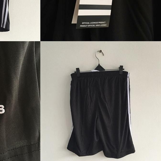 ♙ CELANA PENDEK ADIDAS POLOS HITAM GO GRADE ORI THAILAND AAA CELANA BOLA CELANA JERSEY ❉