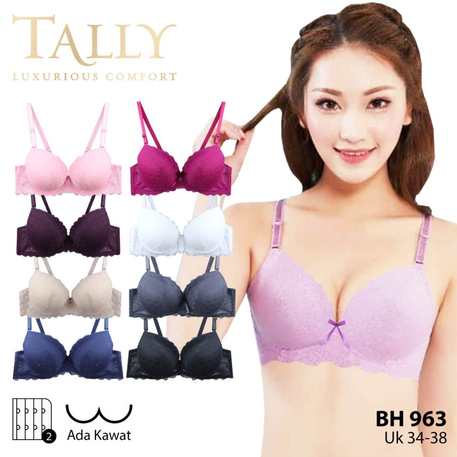 Jual Tally Bra Bh 963 I Busa Tebal I Push Up Bra Ada Kawat Kait 2 Cup B Shopee Indonesia