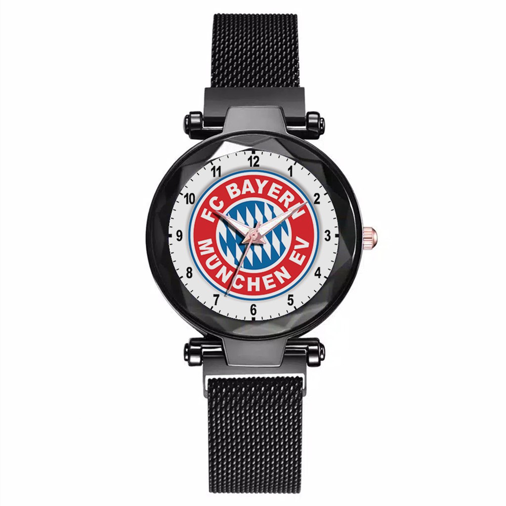 Jam Tangan Wanita Custom - BAYERN MUNCHEN 2 Free Box &amp; Batre Cadangan