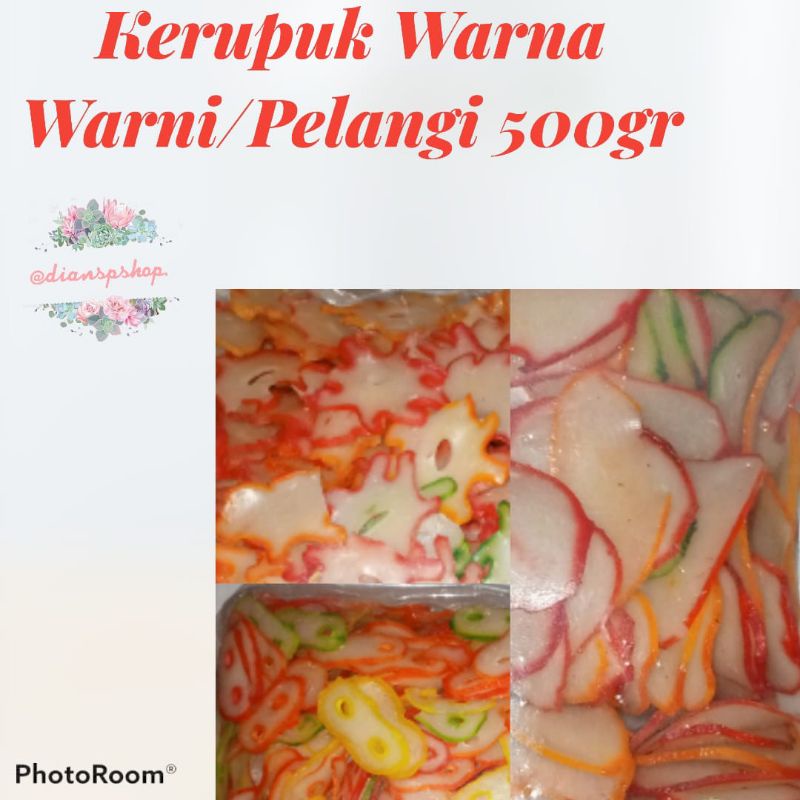 

Krupuk Pelangi Mentah 500gr untuk bahan Seblak