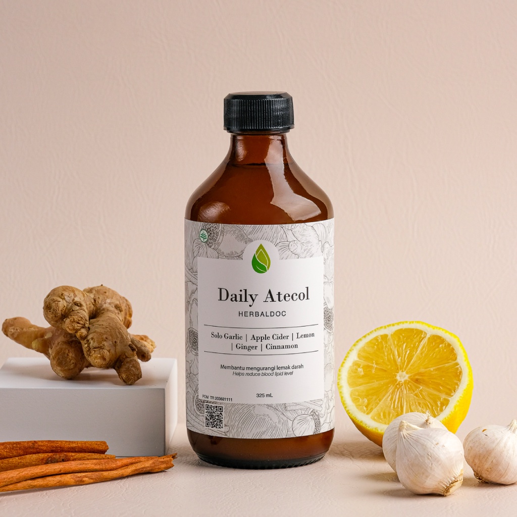 

Herbaldoc - Daily Atecol (Bawang Putih Tunggal Kayu Manis Jahe Lemon Cuka Apel) Jus Bawang Putih Tu