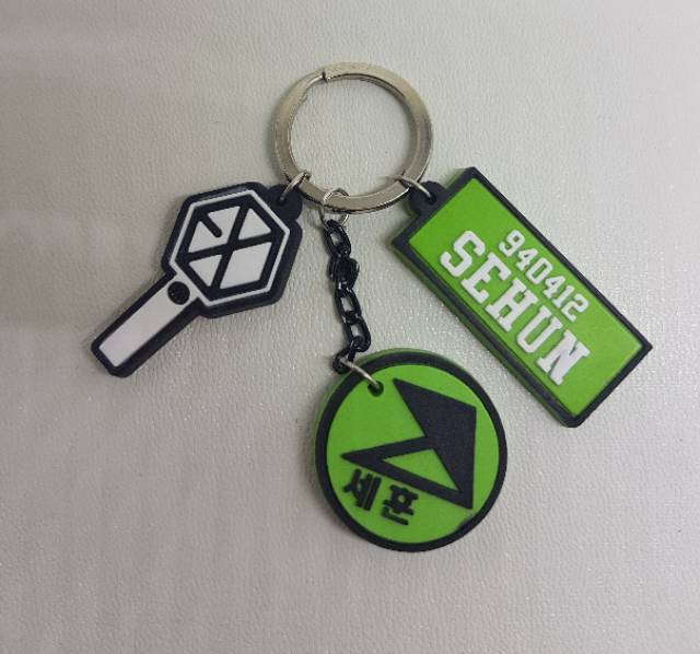 EXO GANTUNGAN KUNCI EXO KPOP LIGHT STICK KEYCHAIN EXO LIGHTSTICK