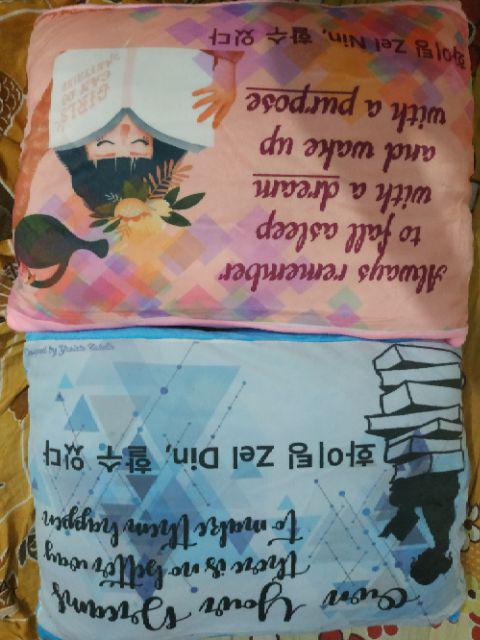 Bantal Foto 50x35 Bahan Velboa Free Edit