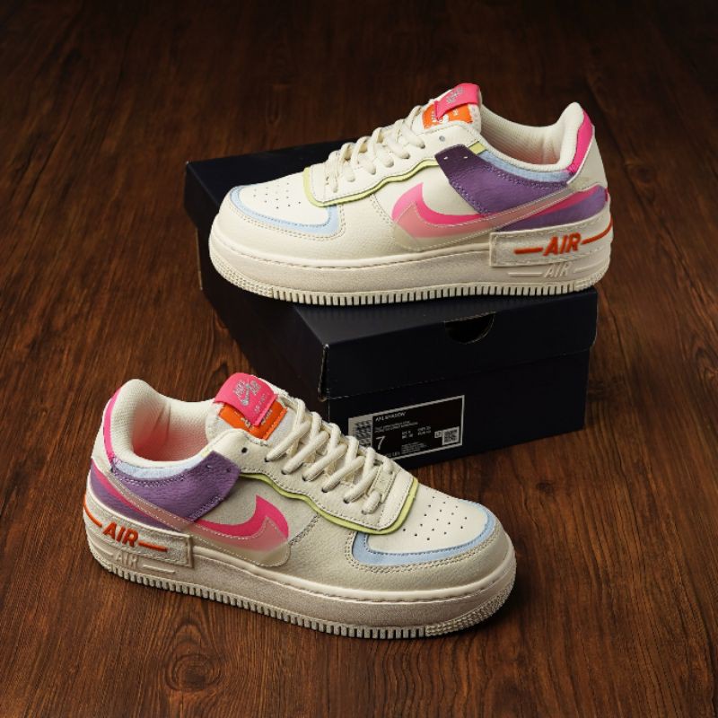 Nike Air Force 1 Shadow Pale Ivory / Digital Pink