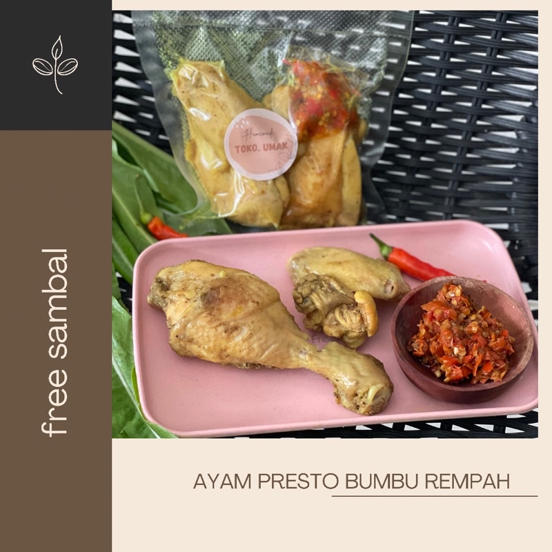 

AYAM PRESTO BUMBU REMPAH UMAK homemade