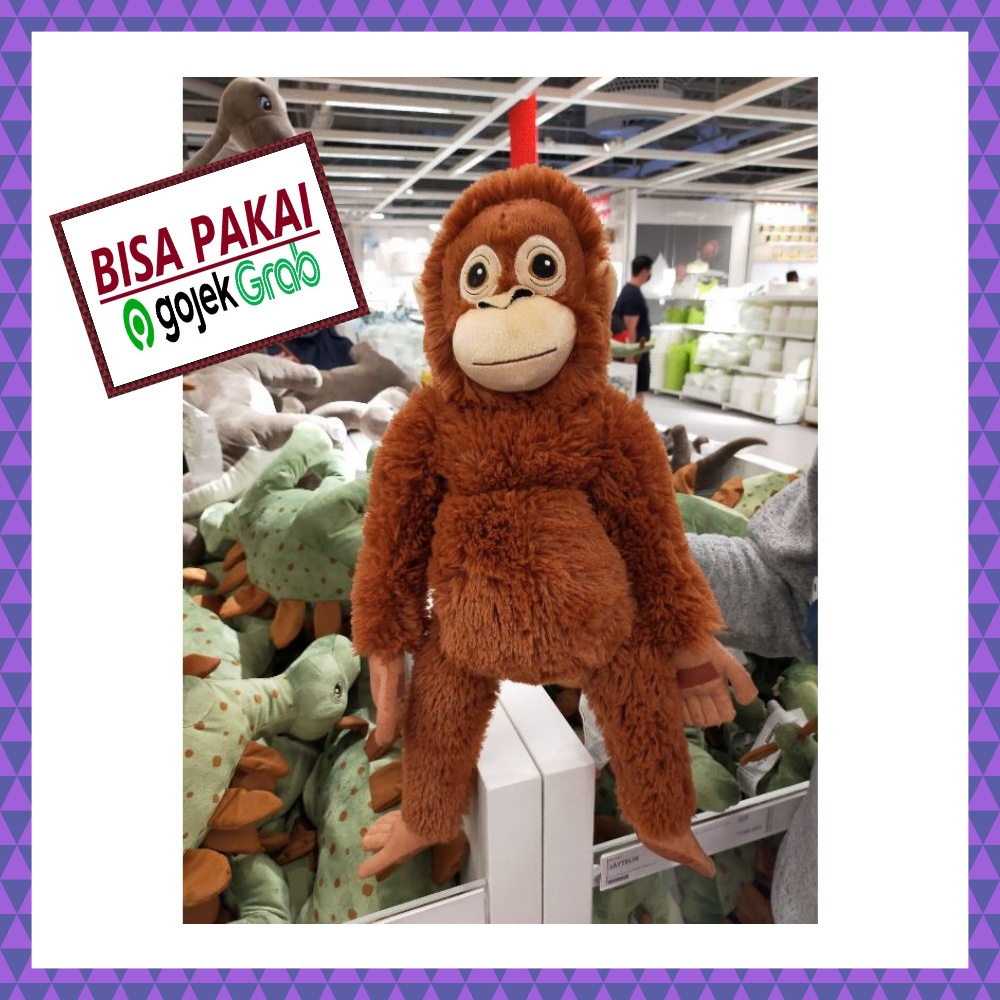 DJUNGELSKOG BONEKA GAJAH ORANG UTAN ORANGUTAN PANDA BERUANG / MAINAN ANAK - LIVIN