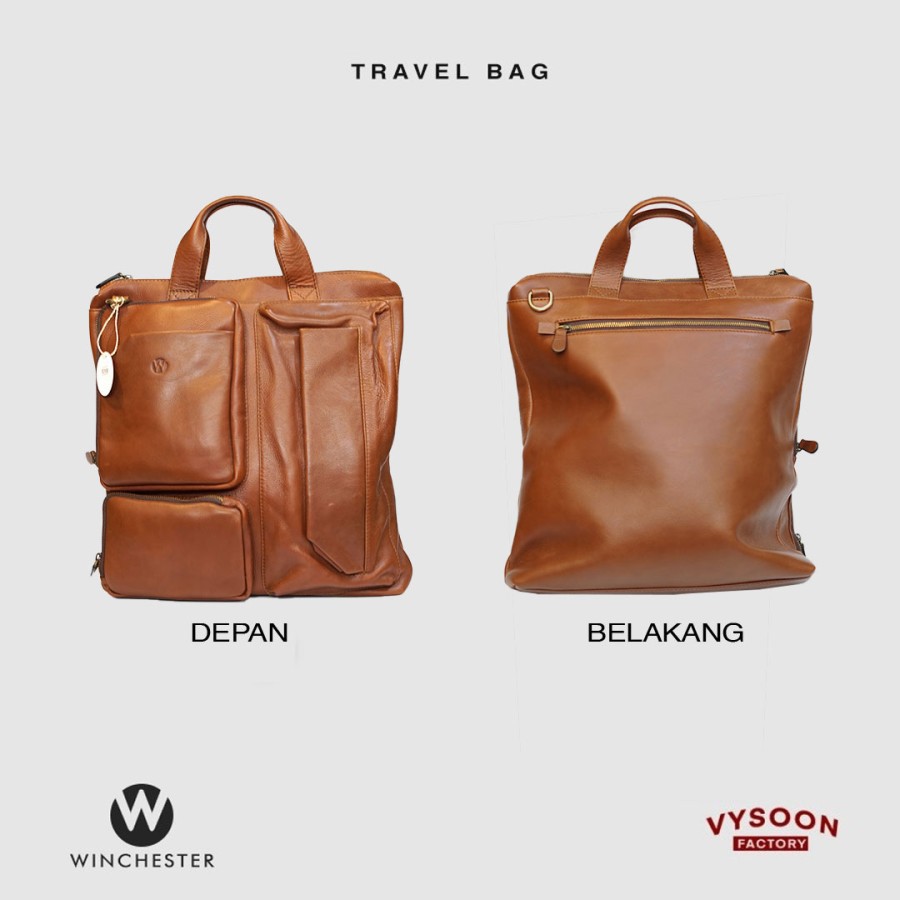 Tas Premium 100% Leather / Tas Traveling Full Leather / Tas Unisex