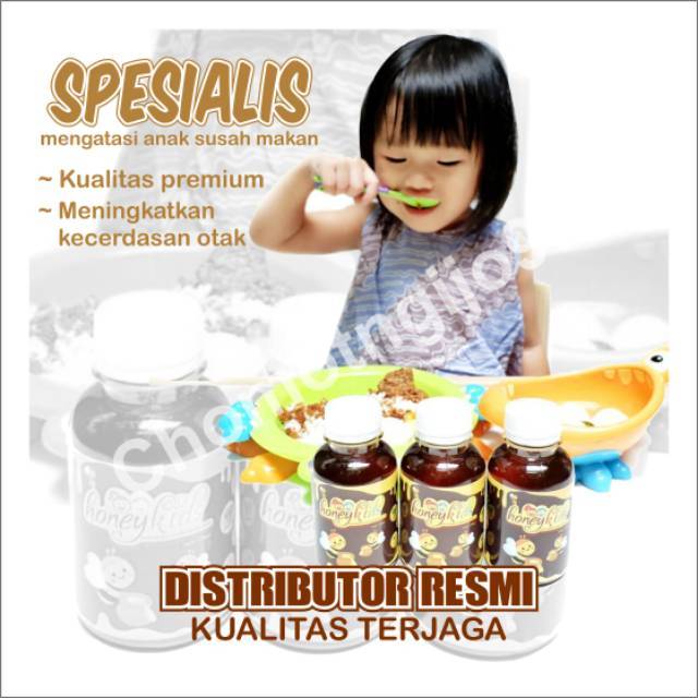 HONEYKIDS Madu Penambah Nafsu Makan dan Daya Tahan Tubuh Anak 130 Ml