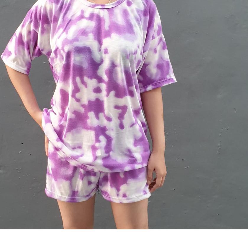 ❅ SS () TIE DYE 05 XL / BIGSIZE TIE DYE T-SHIRT OVERSIZE XL / SETELAN KAOS COTTON CANDY ☉