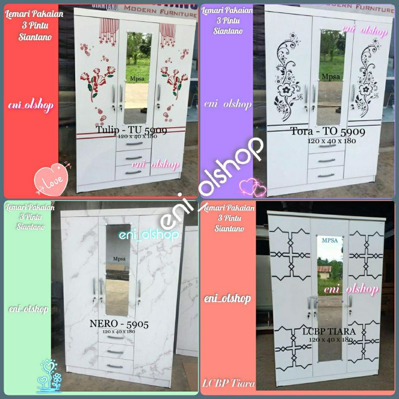 Lemari Pakaian 3 Pintu by SIANTANO Palembang
