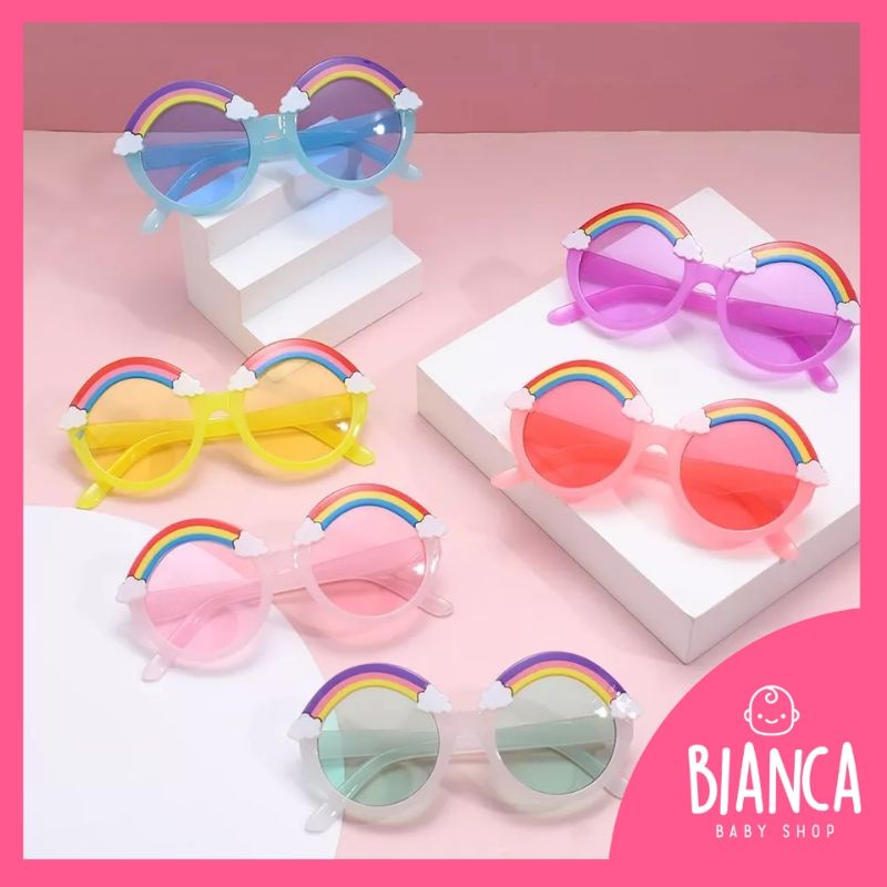 BIANCA - Kacamata Fashion Anak Bentuk Rainbow Pelangi