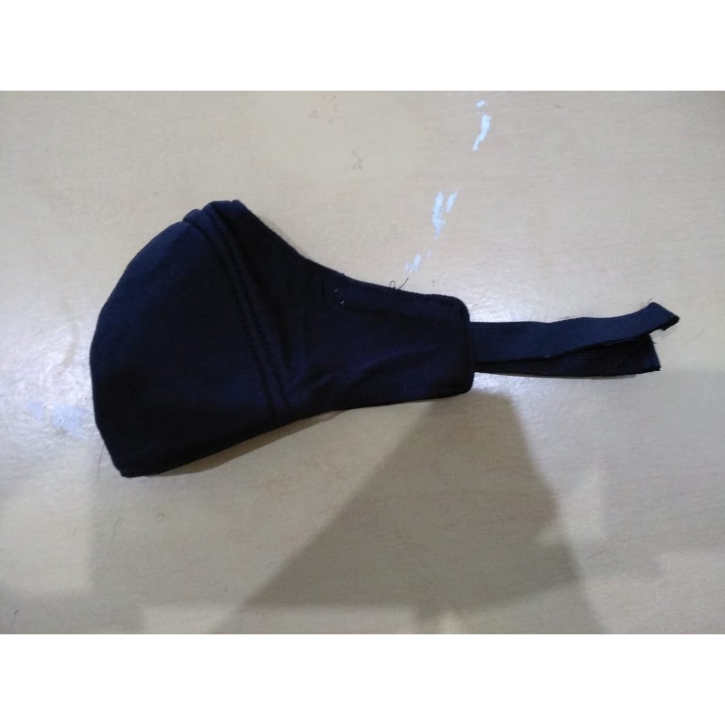 MASKER HITAM POLOS