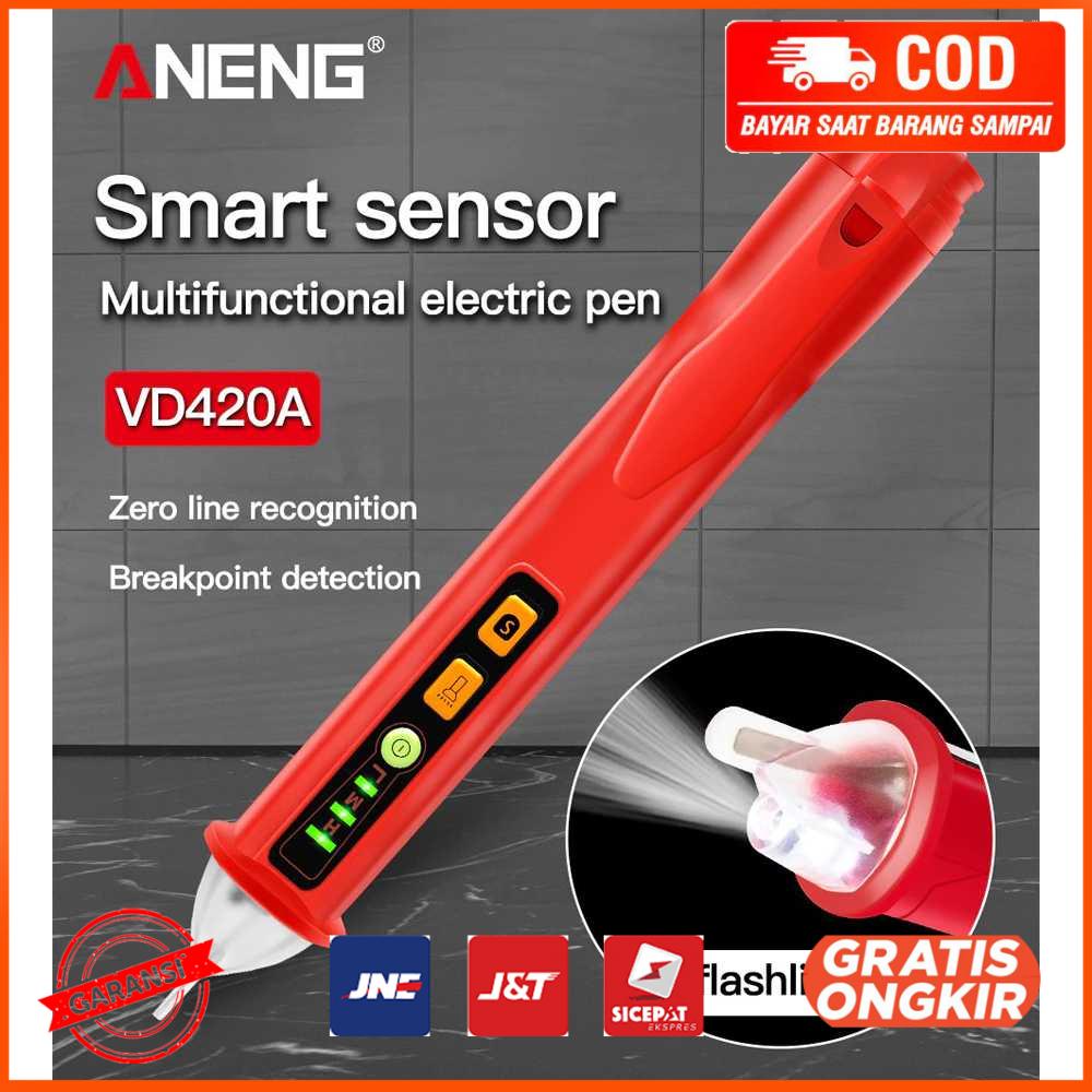 Tester Pen Non Contact AC Voltage Detector 12-1000 V - Merah