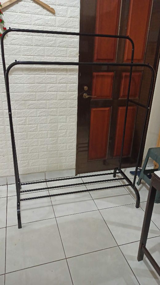 Gantungan Baju Double Double Row Windproof Clothes Hanger A732