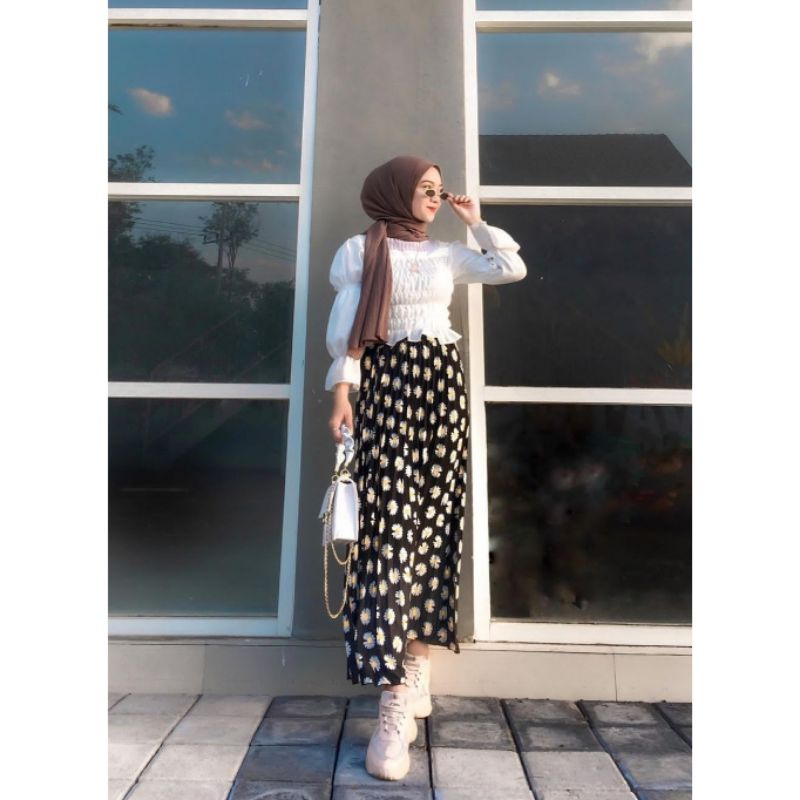 BISA COD / DAISY SKIRT / ROK BUNGA / ROK BUNGA BUNGA / ROK MOTIF / ROK KOREA / ROK DAISY