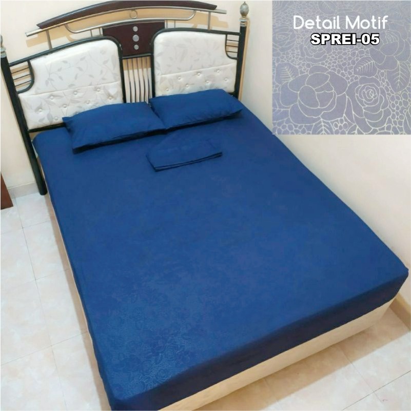 Sprei Polos Single Double Sprei Homemade Polos Anti Luntur Sprei Embos Bahan Halus Adem Nyaman Ukuran 160 180 200