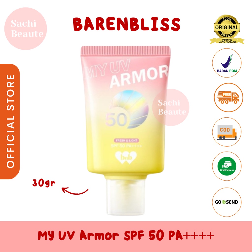 BNB barenbliss My UV Armor SPF 50 PA++++ - Face Sunscreen gel Moisturizer