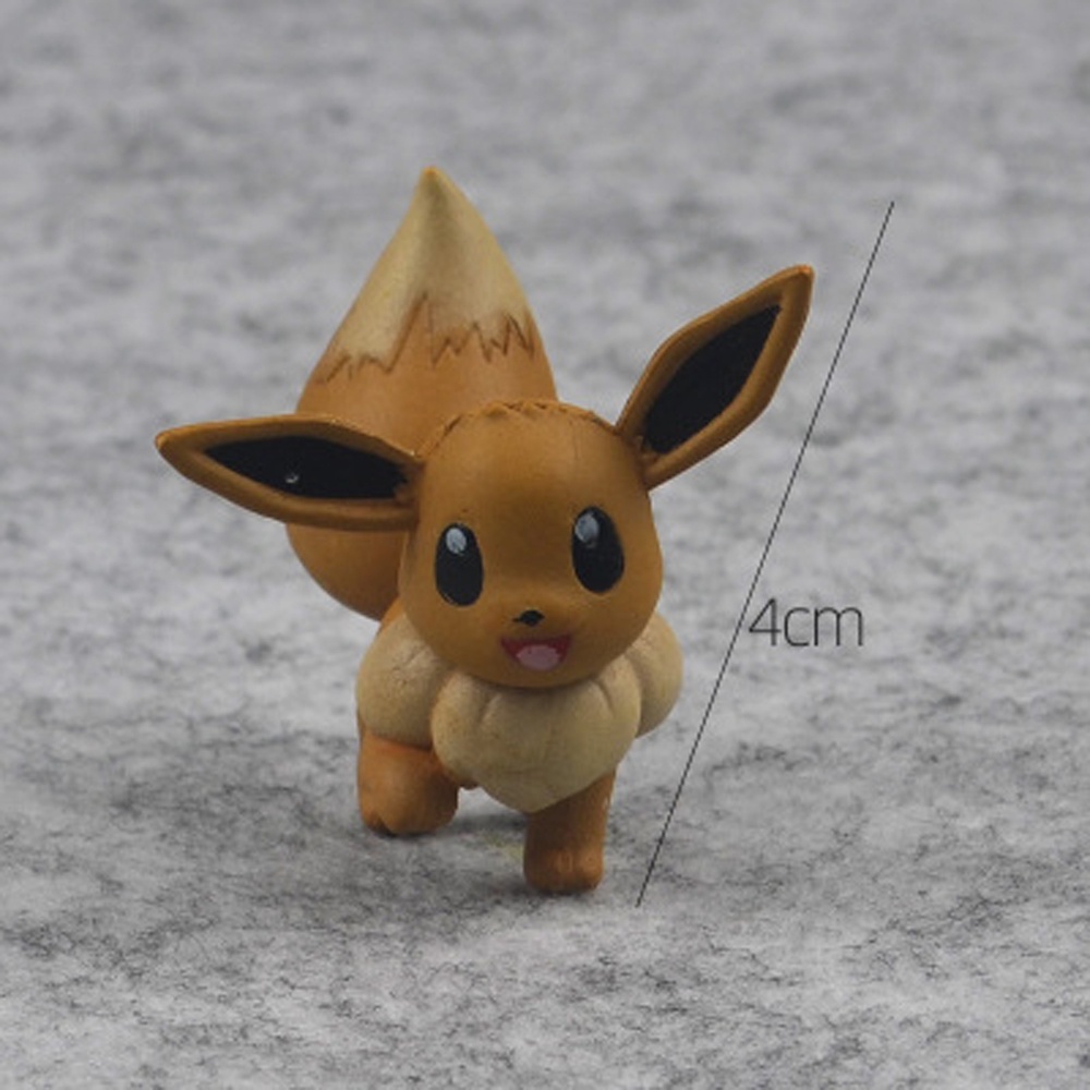 QUINTON Anime Pikachu Figures Litten Action Figures Pokemon Figures Vulpix Squirtle Figures Dolls Collection Eevee 3-9cm Model Toys