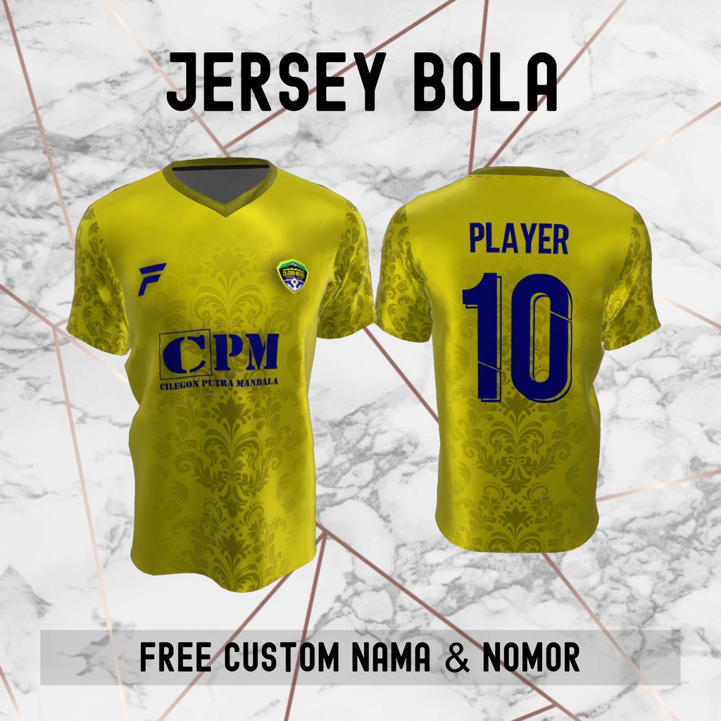 Jersey Batik Cilegon United FC Klub Bola Baju Kaos Custom Nama dan Nomor Punggung - 1046