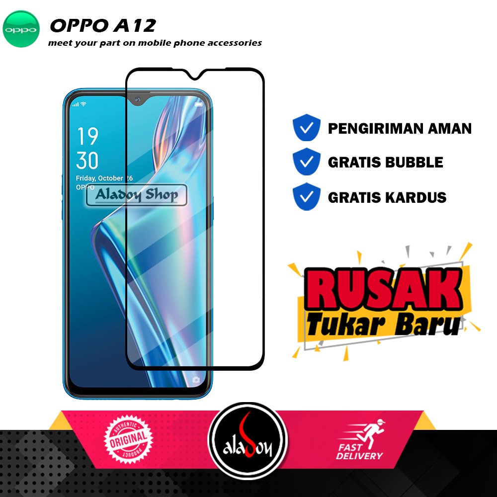 Tempered Glass Oppo A12 Anti Gores Layar Screen Protector