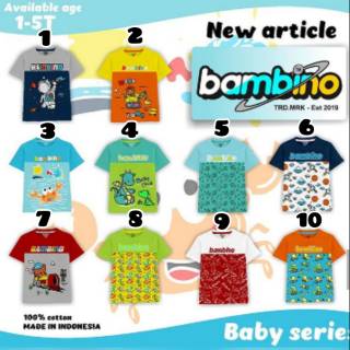 T shirt Kaos  Anak  Laki laki Bambino  Shopee Indonesia