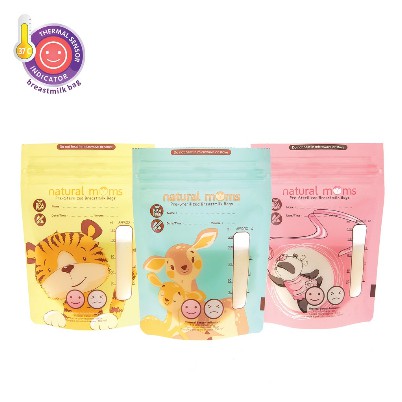 BREASTMILK BAGS KANTONG ASI NATURAL MOMS / BOBA/ RASA/ LOVE STRORY GABAG 120 ML  /100 ML ISI 30 PCS