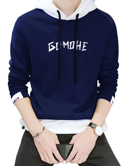 TOTOTAshop.Sweater Hoodie GOMOHE pria,bahan babyterry premium.motif sablon halus