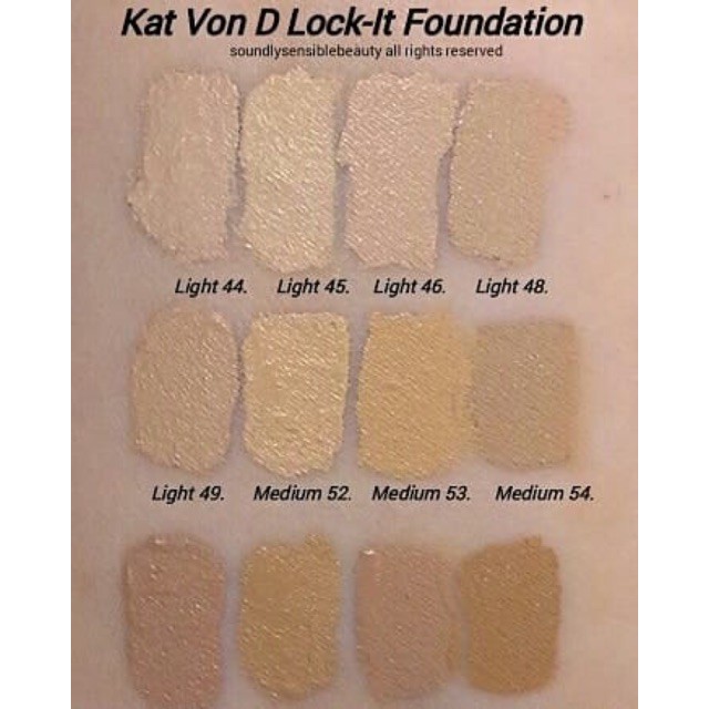 KAT VON D LOCK IT Foundation