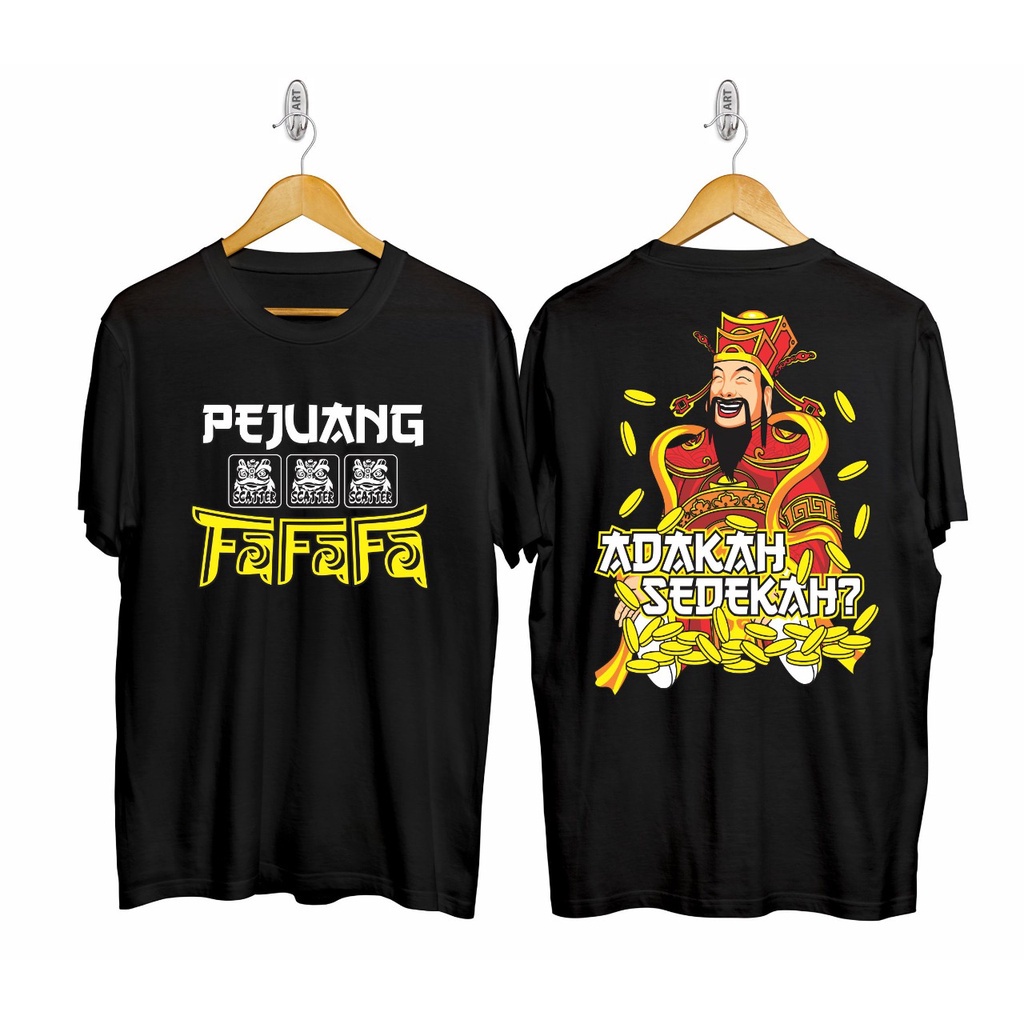 Promo T-shirt  Kaos Distro scatter  Kaos Oblong pejunang sedekah  Kaos Sablon pejuang fafafa  Kaos g