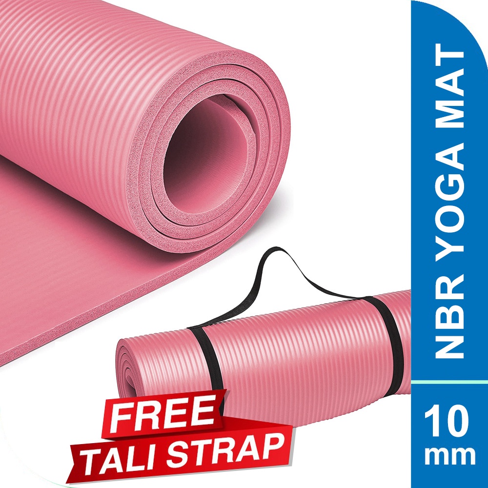 KaLato Yoga Mat 8-10mm Matras Alas Anti Slip Tebal Gym Mat NBR Matras-8