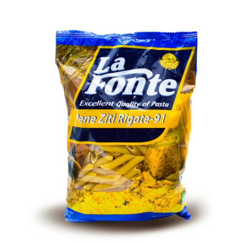 La fonte Pasta Penne Ziti Rigate 91 kemasan 500gr MurMer