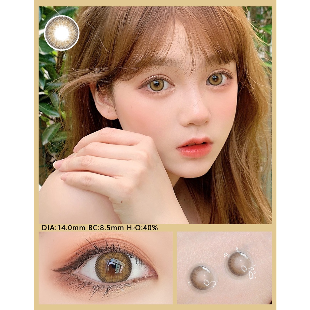 1 Pasang Lensa Kontak Warna Diameter 14-14.5MM Lensa Kontak soflen soflens softlens soflen mata soflens hitam soflens grey