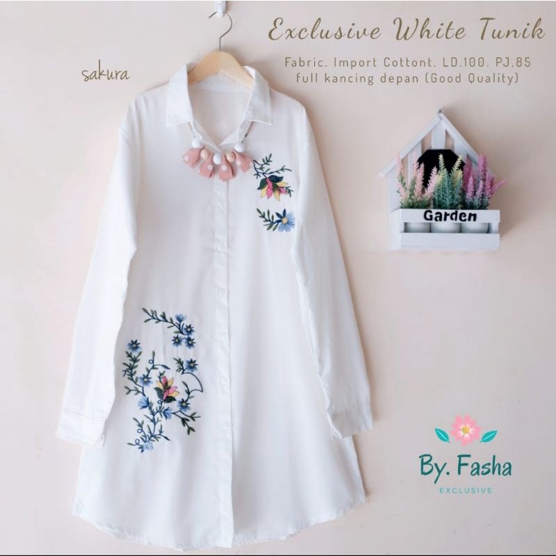 EXCLUSIVE WHITE TUNIK By FASHA
