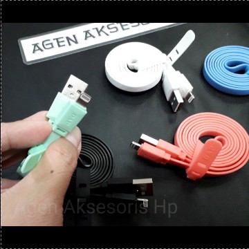 Kabel Charger DAP DPL100 Data Cable 2.4A REAL iPhone 5 6 7 iPad Mini iPad Air Lightning GARANSI 30HR