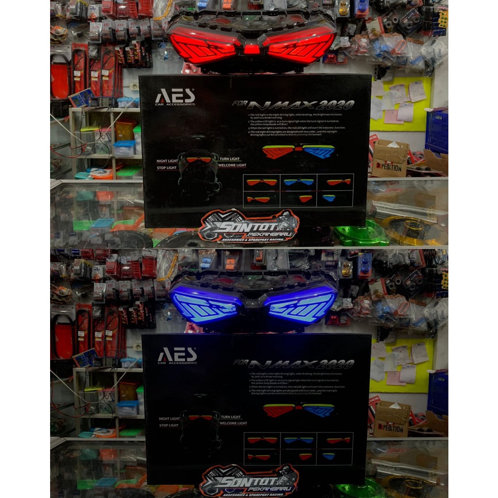 STOPLAMP NMAX NEW AES TIPE BULLAES 2 MODE