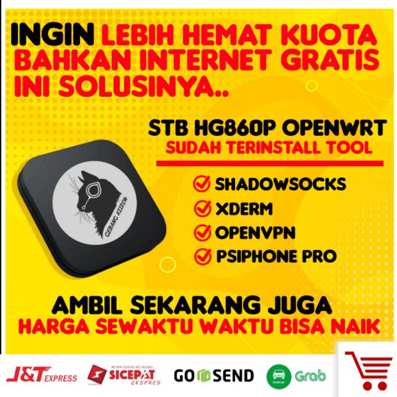 STB Hg860p OpenWrt dan Modem E5372h